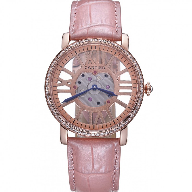 Cartier Rotonde Skeleton Flying Tourbillon Light Pink 621960-0