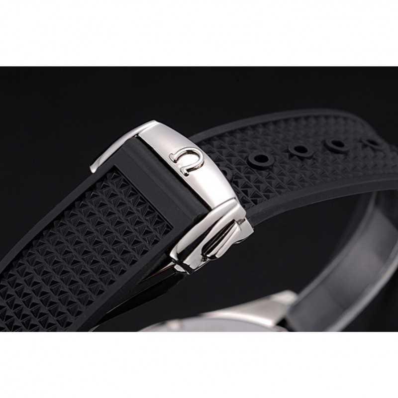 AAA Replica Watches Omega Speedmaster Racing Chronograph Grey Dial Rubber Bracelet 622540-5