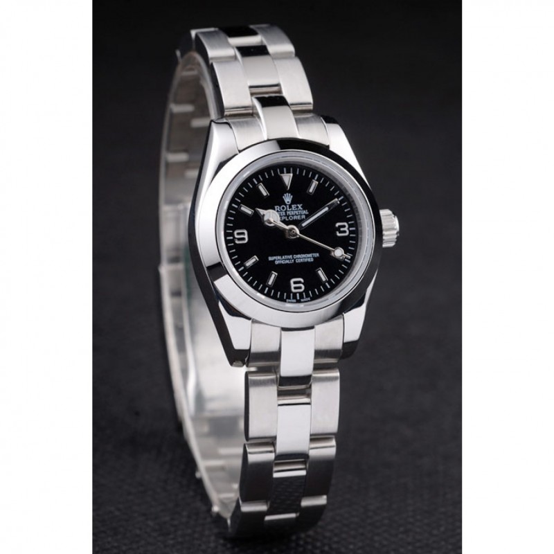 Rolex Explorer Polished Stainless Steel Black Dial 98089-2