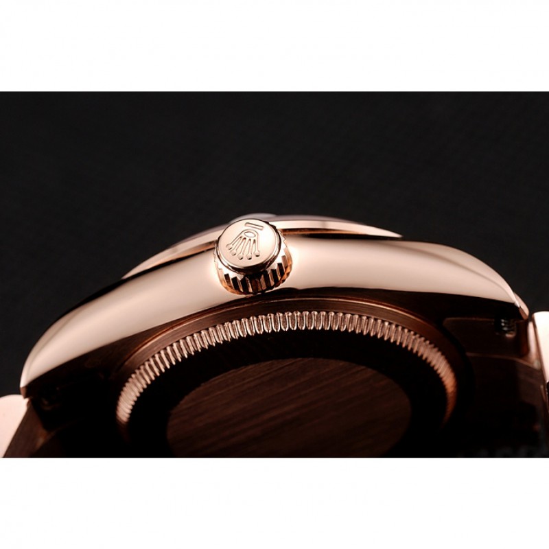 SS Replica Watches Swiss Rolex DateJust Rose Gold Dial Diamond Case Rose Gold Bracelet 1453977-7