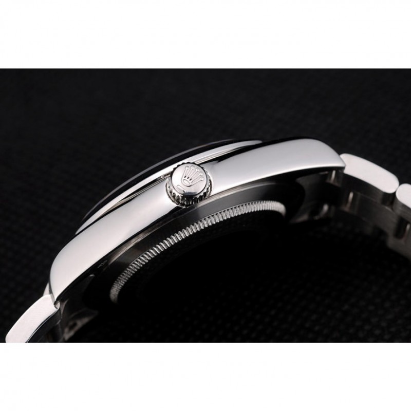 Rolex Swiss Explorer Stainless Steel Bezel Black Dial 42002-8