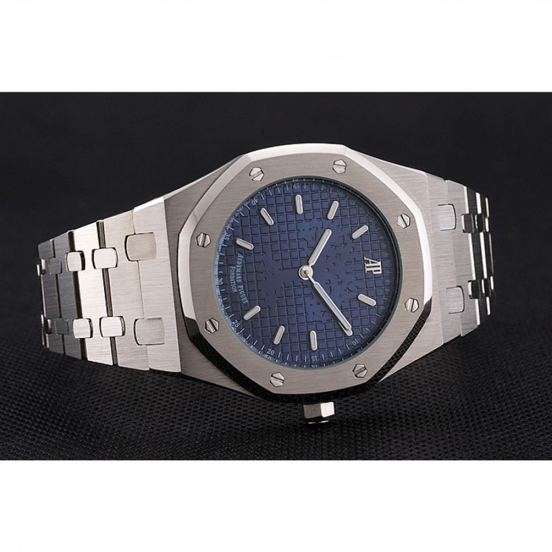 AAA Audemars Piguet Royal Oak Fondation Blue Dial Stainless Steel Case And Bracelet-4