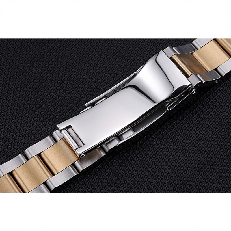 Rolex Plated Yellow Gold and Stainless Steel Link Bracelet 622485-5