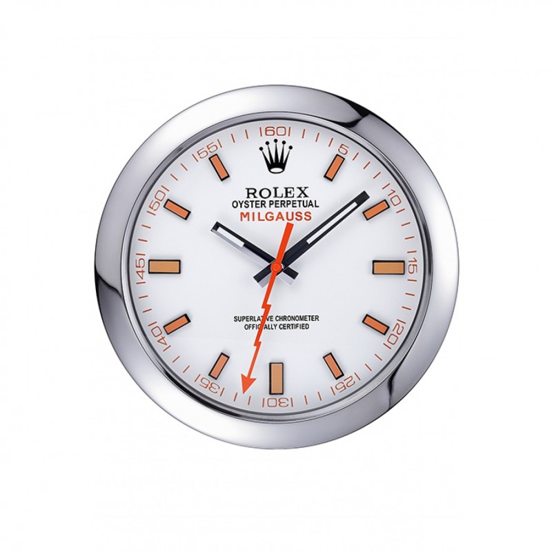 Rolex Milgauss Wall Clock Silver 621910-0