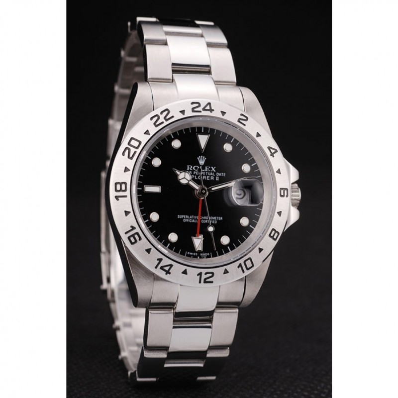 Rolex Explorer Stainless Steel Bezel Black Dial-2