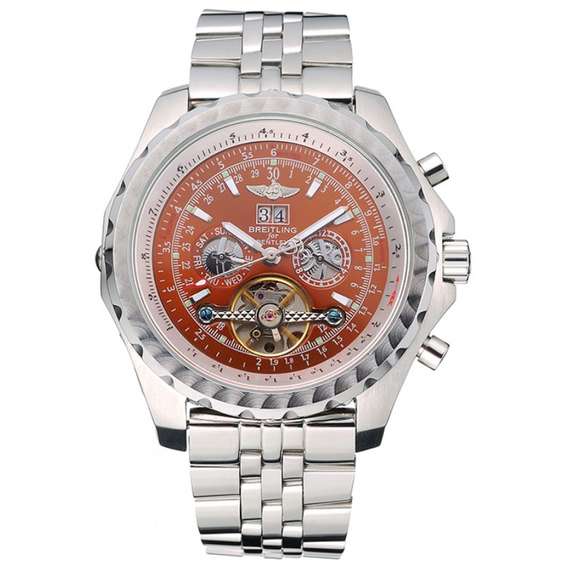 Breitling Bentley Mulliner Tourbillon Brown Dial Stainless Steel Case And Bracelet 622733-0