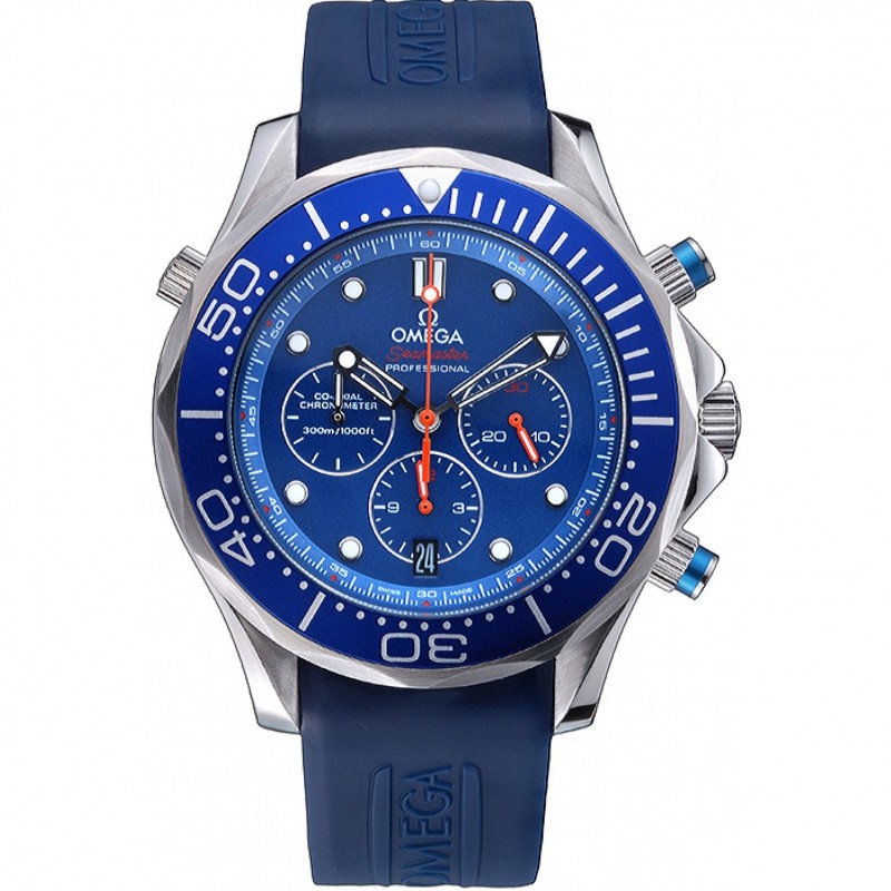 Luxury Replica Watches Omega Seamaster Professional Emirates Team 2013 Blue 622045-0