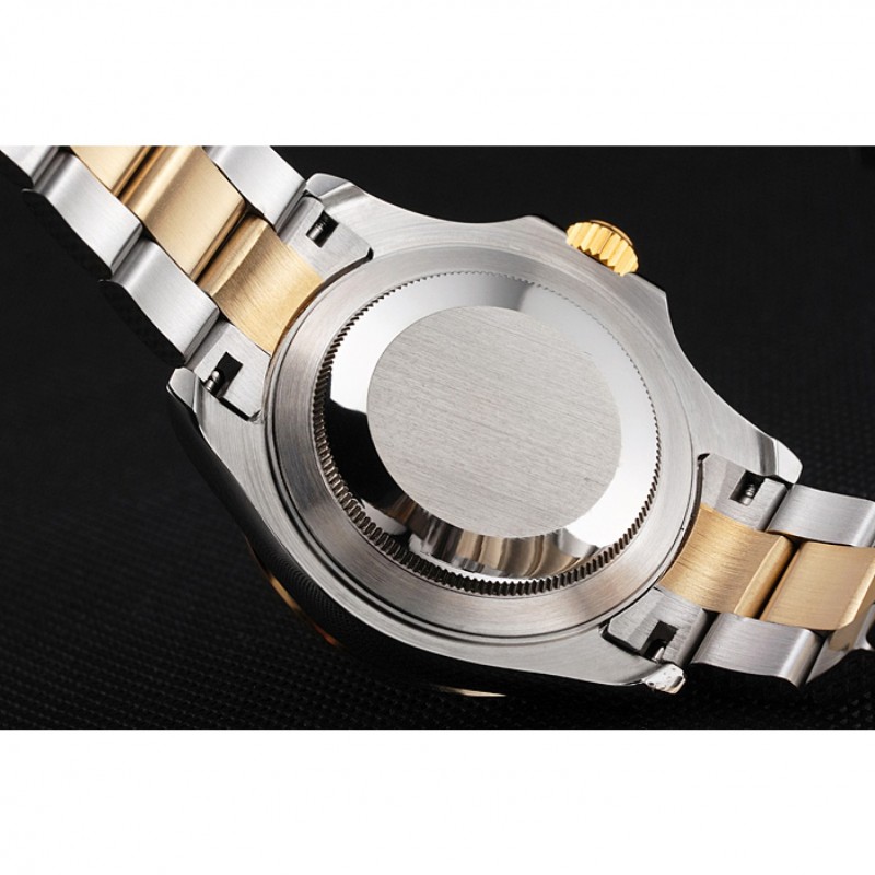 Swiss Rolex Yacht-Master Champagne Dial Gold Bezel Stainless Steel Case Two Tone Bracelet-7
