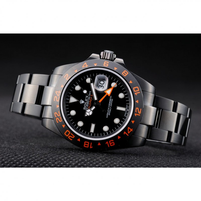 Rolex Explorer Black Ceramic Bezel Black Dial Watch-4
