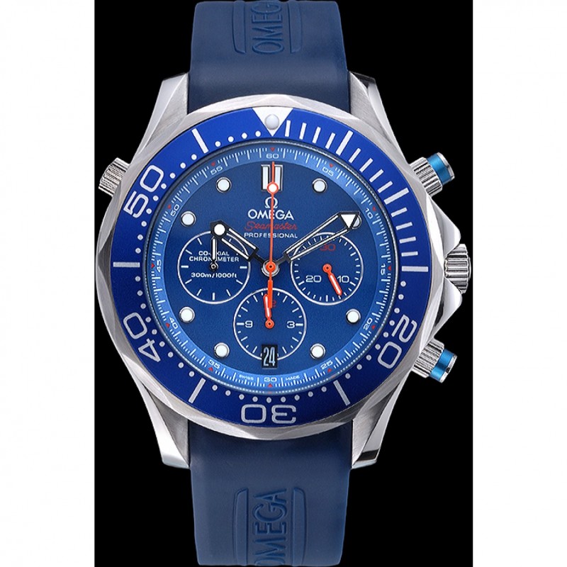 Luxury Replica Watches Omega Seamaster Professional Emirates Team 2013 Blue 622045-1
