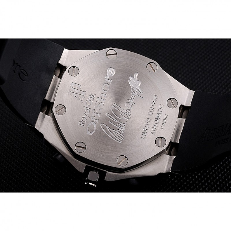 Swiss Audemars Piguet Royal Oak Offshore White Dial Stainless Steel Case Black Rubber Strap 622853-7