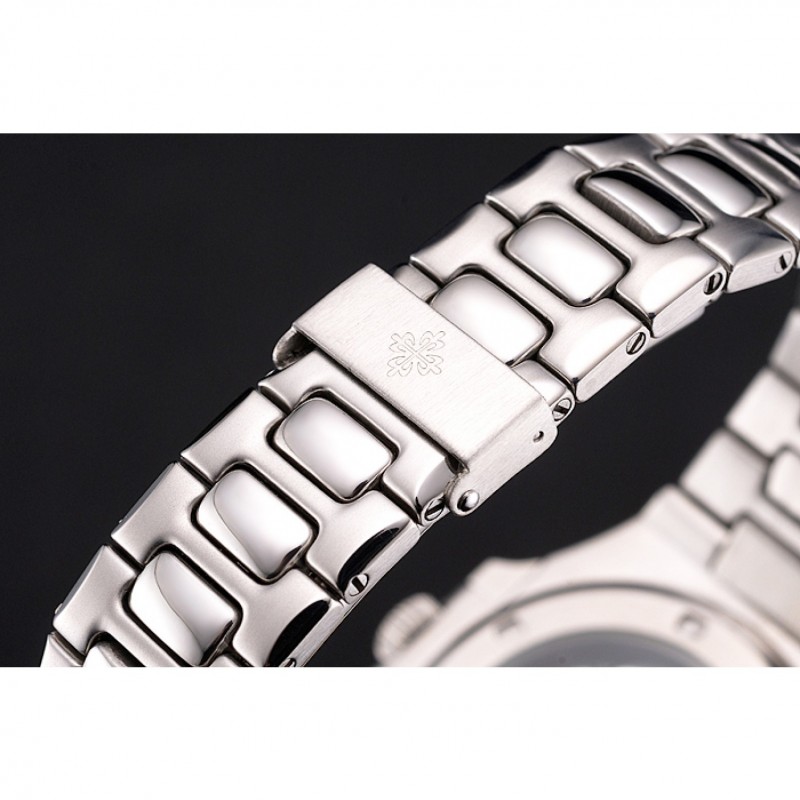 Patek Philippe Nautilus Black Dial Stainless Steel Case And Bracelet-5