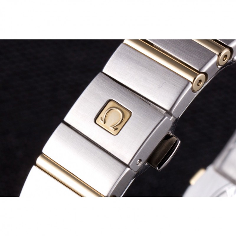 High End Replica Watches Omega Constellation Gold Bezel Two Tone Band som95 621475-7