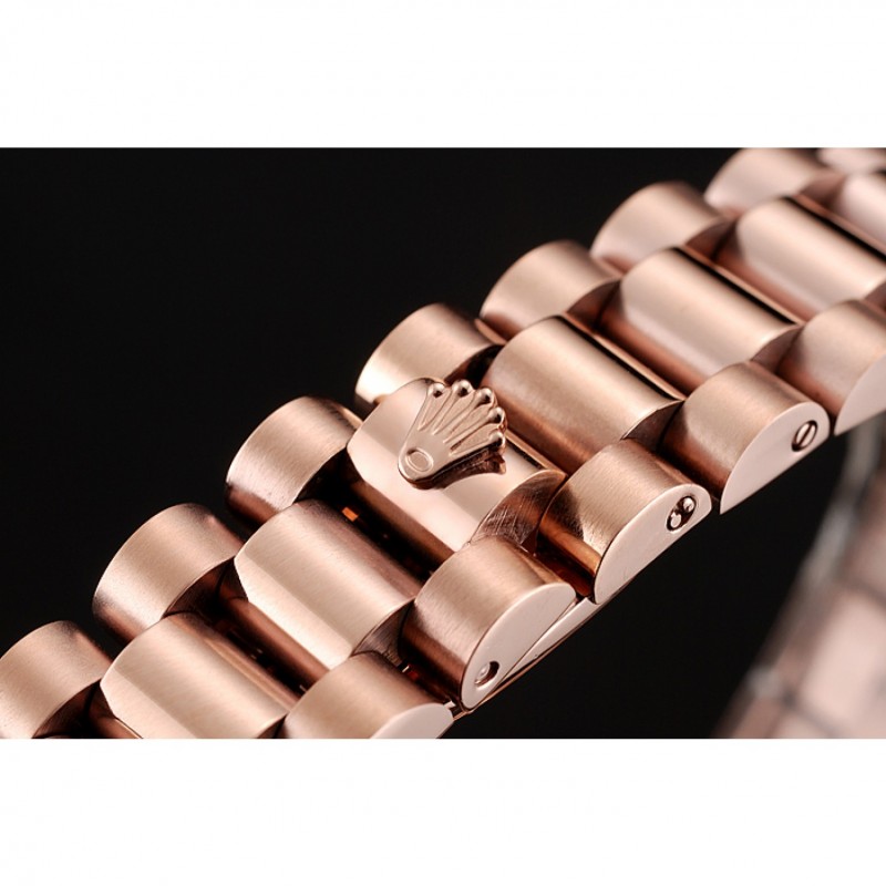 SS Replica Watches Swiss Rolex DateJust Rose Gold Dial Diamond Case Rose Gold Bracelet 1453977-4