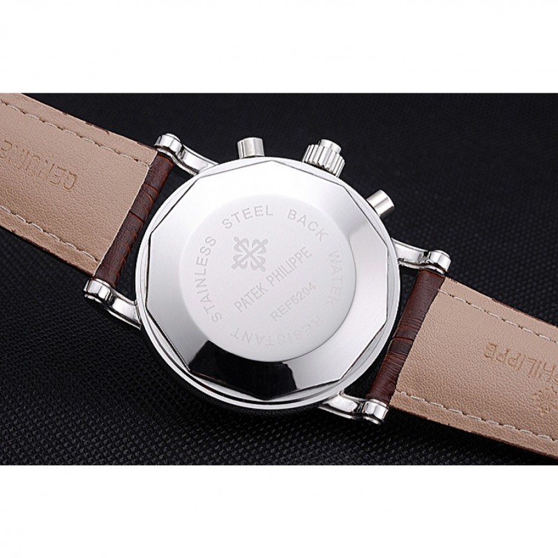 Patek Philippe Grand Complications Perpetual Calendar Stainless Steel Case White Dial Silver Chronograph 622264-7