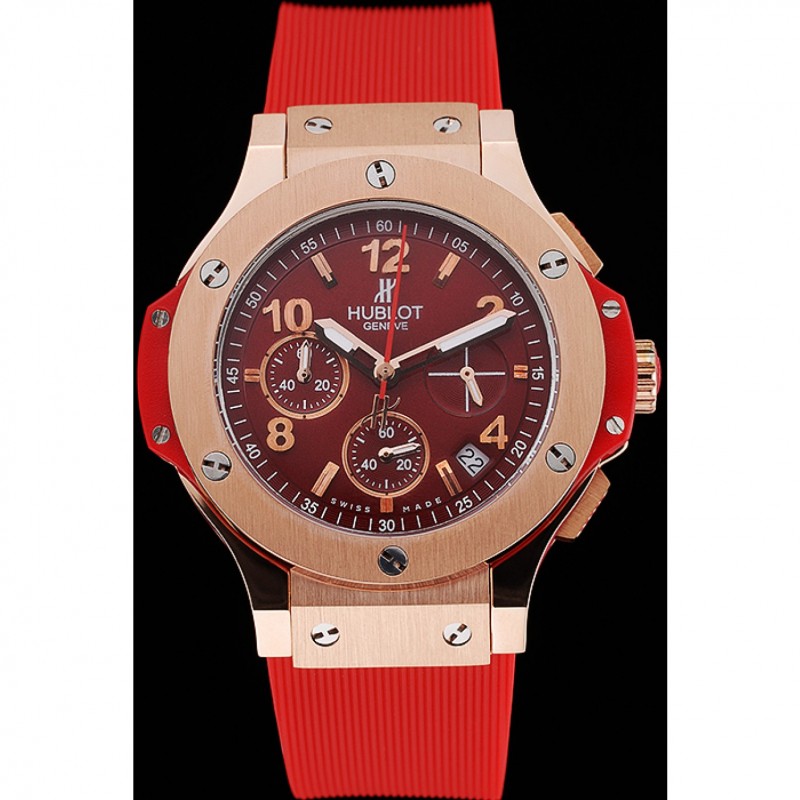 Hublot Big Bang Red Strap Red Dial Watch 98069-1