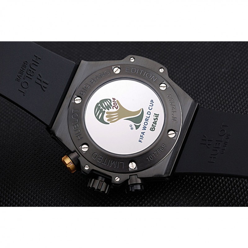 Hublot Big Bang Unico Bi-Retrograde Chrono King Black Steel Case Black Rubber Strap 622771-8