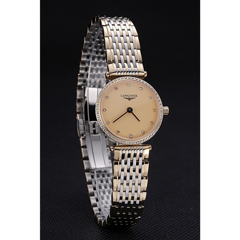Longines La Grande Classique Champagne Dial Two Tone Bracelet Femme 622137-2