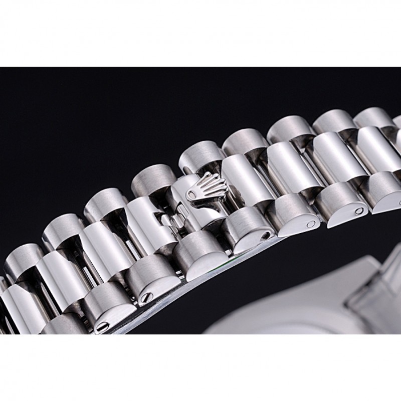 Rolex Day-Date White Dial Stainless Steel Bracelet 622547-5
