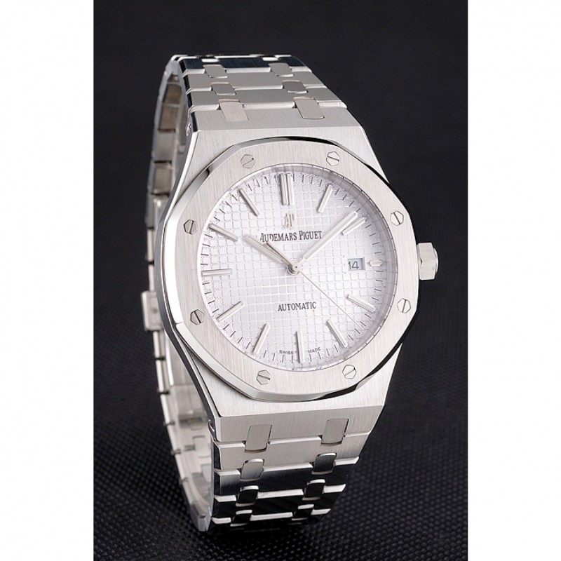 Swiss Audemars Piguet Royal Oak White Dial Stainless Steel Case And Bracelet-1