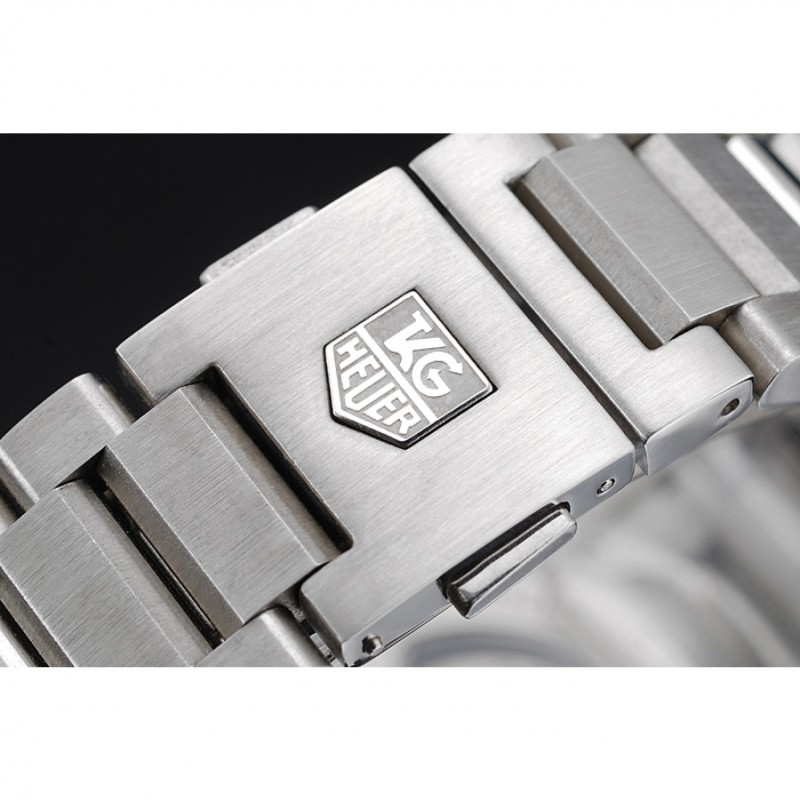 Tag Heuer Swiss Carrera Tachymeter Bezel Stainless Steel Black Dial-6