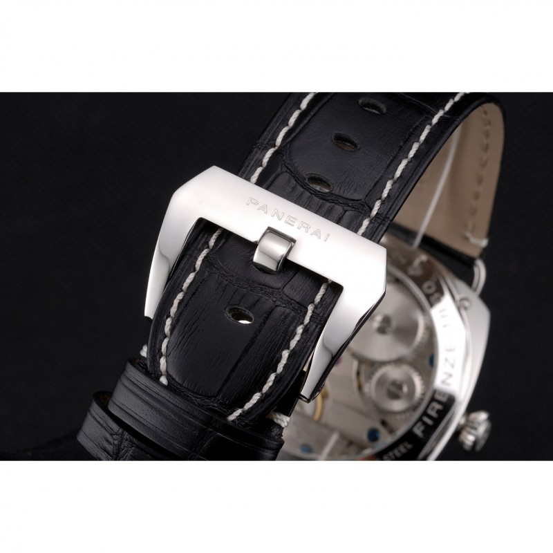 Panerai Radiomir Black Seal Black Dial Black Leather Bracelet-5