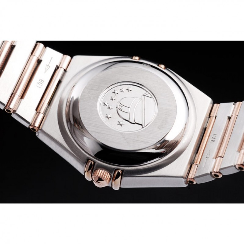 Cheap Replica Watches Omega Swiss Constellation Jewelry Diamond Case Radial Emblem White Dial-8