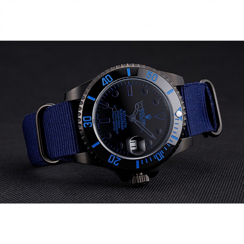 Rolex Stealth Submariner Blue Nylon Strap 622008-4