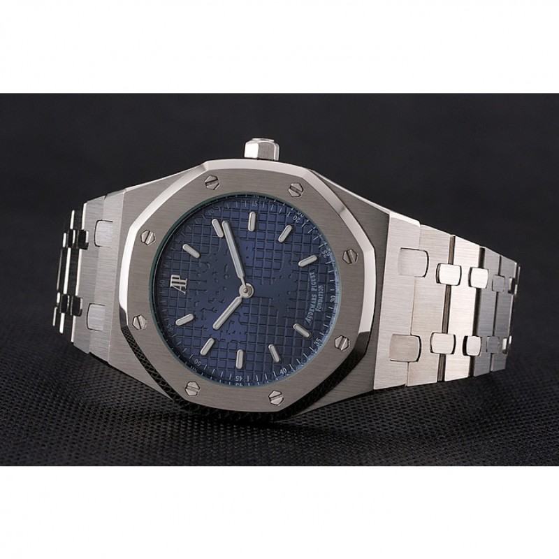 AAA Audemars Piguet Royal Oak Fondation Blue Dial Stainless Steel Case And Bracelet-3