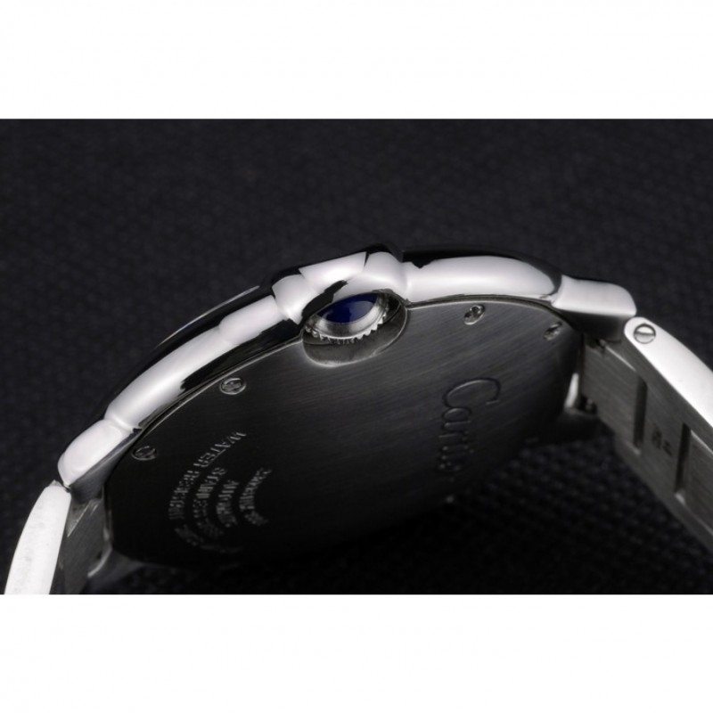 High Quality Replica Watches Cartier Ballon Bleu 42mm Black Dial Stainless Steel Case And Bracelet-8