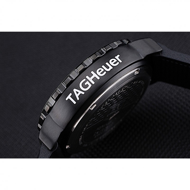 Tag Heuer Formula 1 Chronograph Black Dial Black Bezel Red Numerals 622408-7