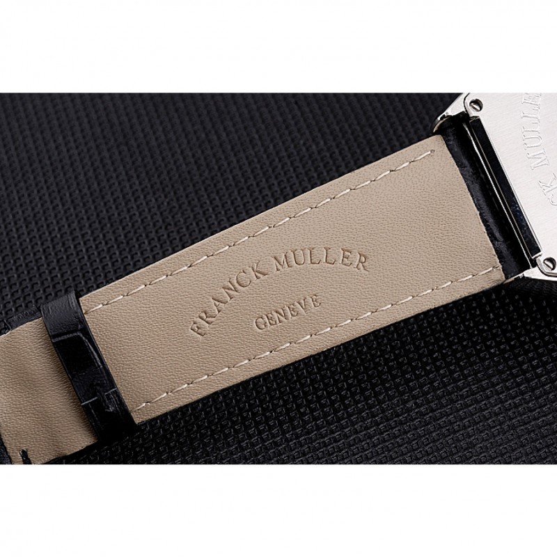 High Quality Franck Muller Casablanca Black Croco Leather Strap Tourbillon 80282-5