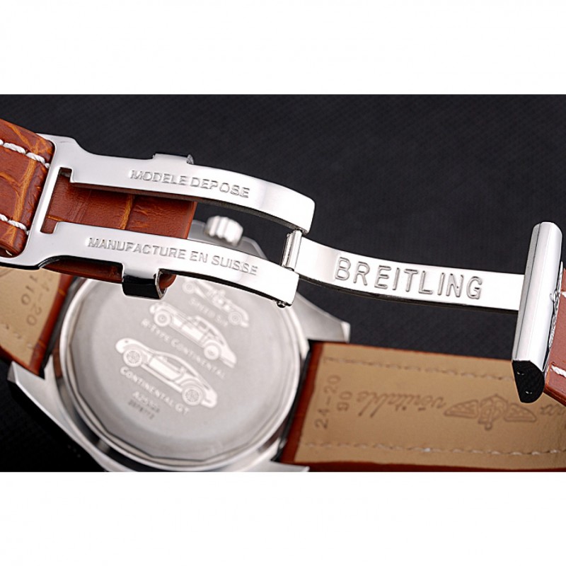 Breitling Bentley Mulliner Tourbillon Brown Dial Stainless Steel Case Brown Leather Strap 622727-6