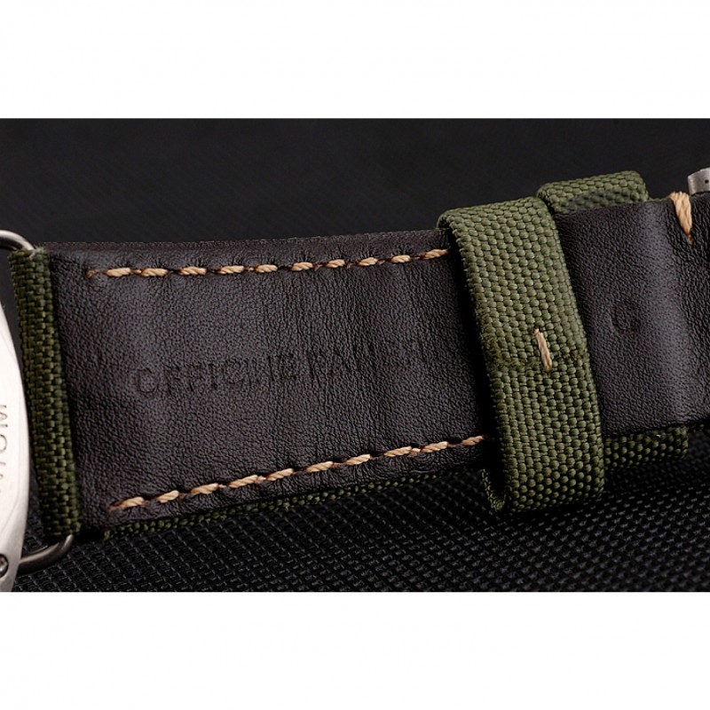 Panerai Radiomir Black Seal Logo Acciaio Black Dial Green Bracelet 1454017-5