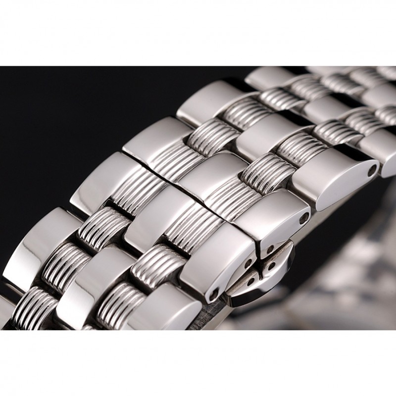Swiss Vacheron Constantin Patrimony Traditionnelle Chronograph White Dial Stainless Steel Case And Bracelet 1453755-5