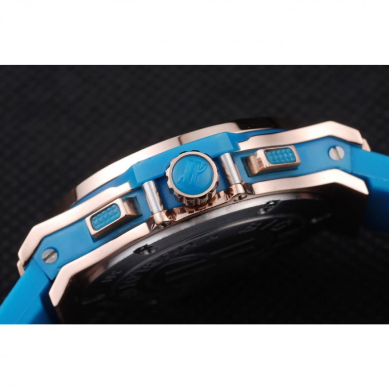 Hublot Big Bang Tutti Frutti Blue Strap Gold Dial-7