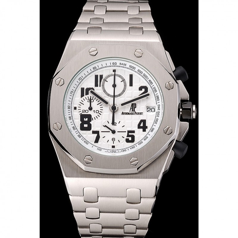 Audemars Piguet Royal Oak Offshore White Dial Stainless Steel Case And Bracelet-1