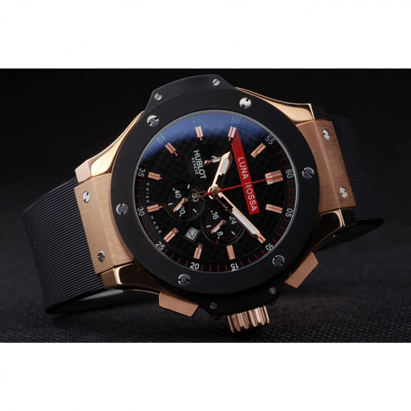 Luxury Hublot Limited Edition Luna Rosa Gold Dial Watch-3