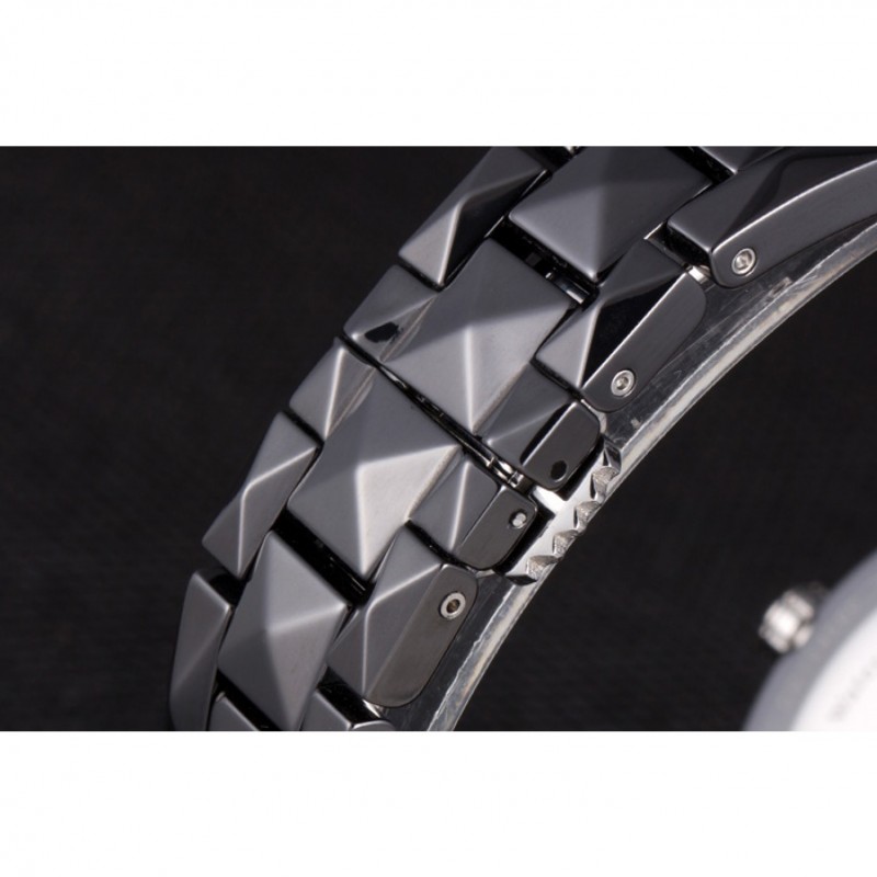 Dior VIII Ceramic Black Bezel Black Bracelet cd10 621363-7