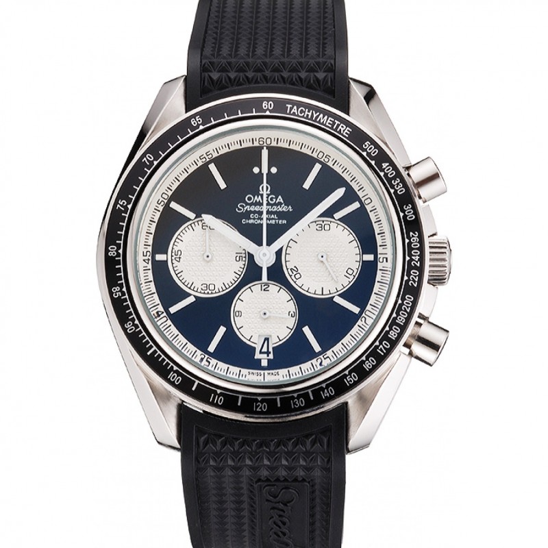 Omega Speedmaster Black Rubber Strap Black Dial 622041-0