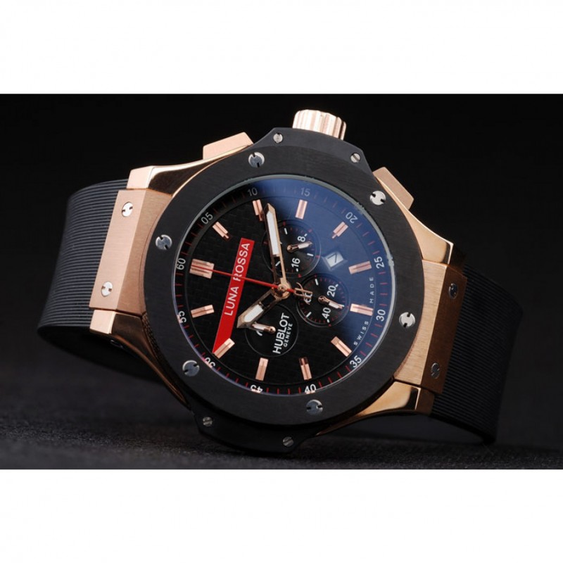 Luxury Hublot Limited Edition Luna Rosa Gold Dial Watch-4