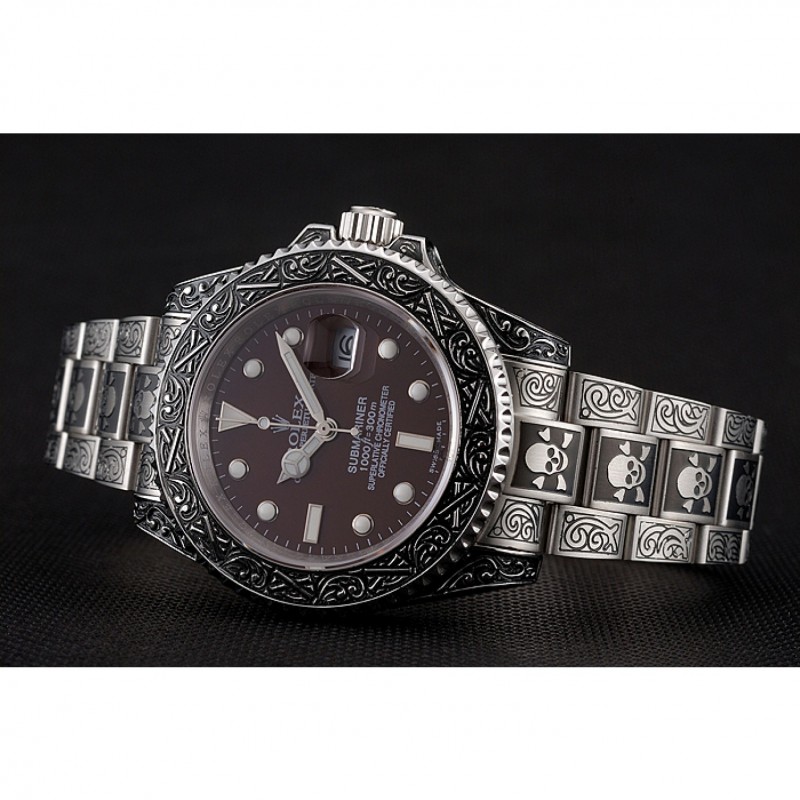 Rolex Submariner Skull Limited Edition Brown Dial Vintage Case And Bracelet 1454078-4