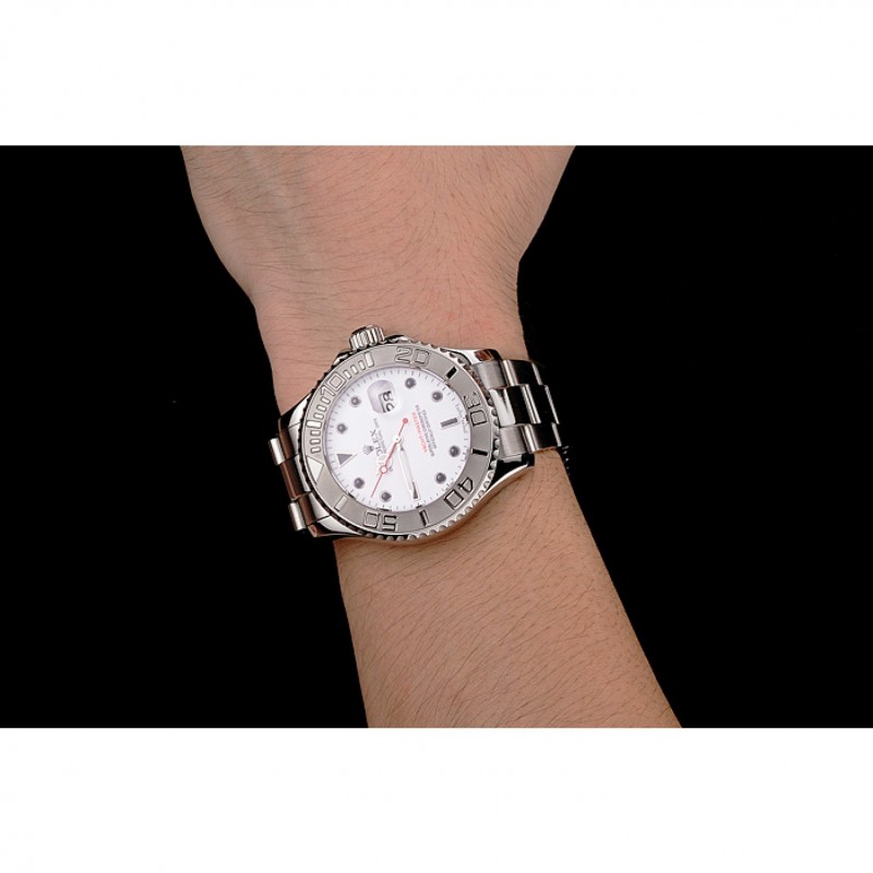 Rolex Yacht-Master White Dial Stainless Steel Case And Bracelet-8