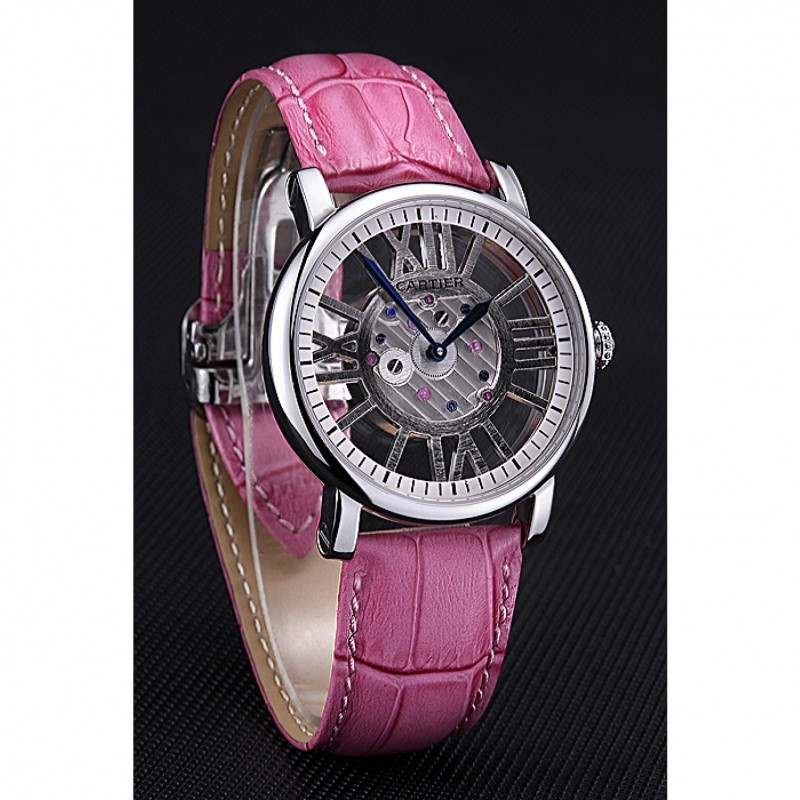 Cartier Rotonde Skeleton Flying Tourbillon Pink 621973-2