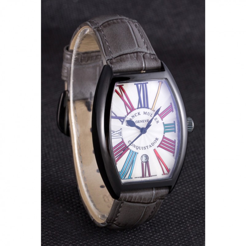 Franck Muller Casablanca Black Croco Leather Band 621641-1