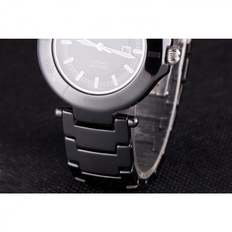 Cartier Pasha 34mm Black Dial Black Ceramic Case-6