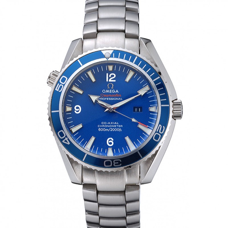 AAA Omega Seamaster Planet Ocean Blue Dial Stainless Steel Bracelet 622537-0