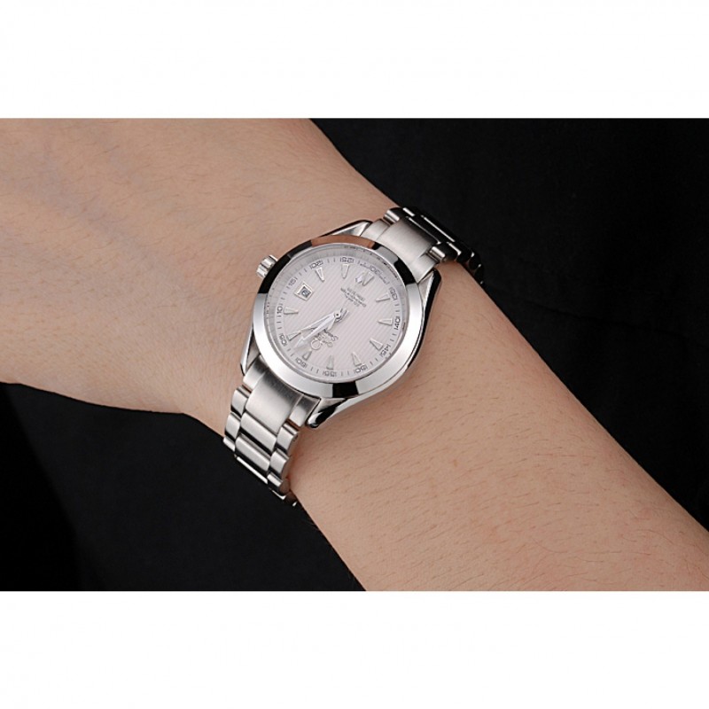 Luxury Replica Watches Omega Seamaster Aqua Terra White Dial Stainless Steel Bracelet Ladies 622446-7