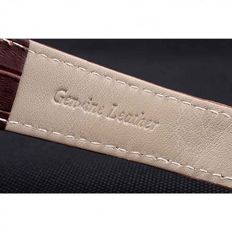 Cartier Ronde Louis White Dial Brown Leather Strap 621976-8