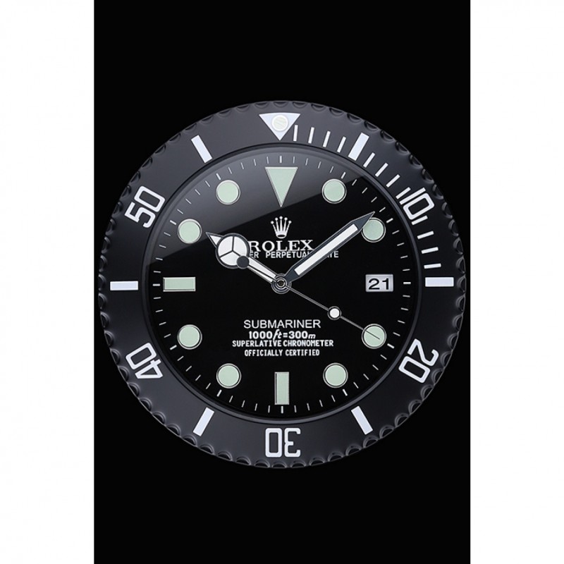 Rolex Submariner Wall Clock Black 622474-1